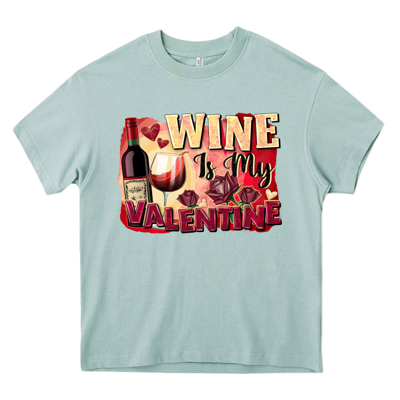 Wine İs My Valentine Fa Heavy Core Tee by FaDigitalArtStudio | Teevron