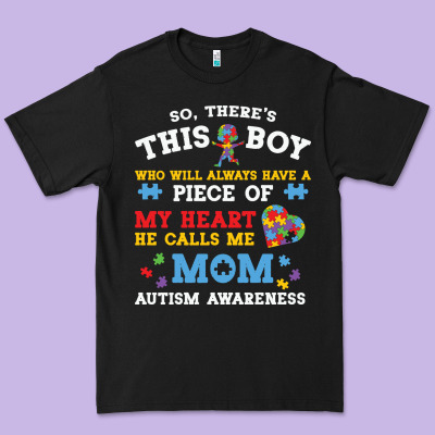 Lil Autism Mom Premium Tee Designed By Cowhidedigitalart