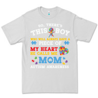 Dove Grey LIL Autism Mom Premium Tee - CowhideDigitalArt