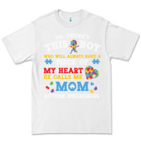 White LIL Autism Mom Premium Tee - CowhideDigitalArt