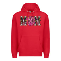 Red cancer sunflower mom Premium Hoodie - RanaPortraitStore