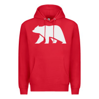 Red bear Premium Hoodie - DesigneFamous
