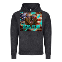 Vintage Black papa bear american flag  tumbler Vintage Hoodie - BarkalooDesign