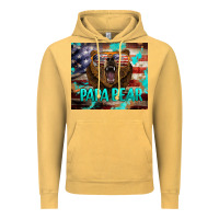Vintage Mustard papa bear american flag  tumbler Vintage Hoodie - BarkalooDesign