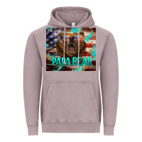 Vintage Zinc papa bear american flag  tumbler Vintage Hoodie - BarkalooDesign