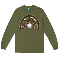 Army Green camouflage gnomes rainbow Long Sleeve Tee - Artiststas
