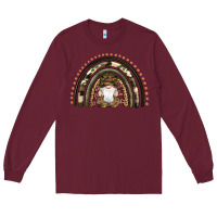 Burgundy camouflage gnomes rainbow Long Sleeve Tee - Artiststas