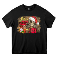 Black this is as merry as i get skull Heavy Core Tee - FaDigitalArtStudio