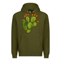 Army Green cactus Premium Hoodie - BarkalooDesign