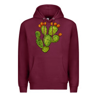 Burgundy cactus Premium Hoodie - BarkalooDesign