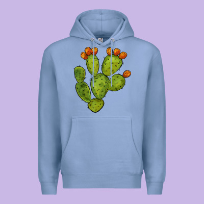 Cactus Premium Hoodie Designed By Barkaloodesign
