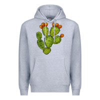 Heather Grey cactus Premium Hoodie - BarkalooDesign