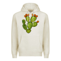 Oatmeal Heather cactus Premium Hoodie - BarkalooDesign