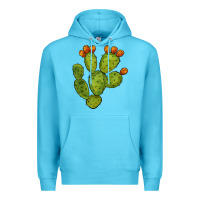 Ocean Blue cactus Premium Hoodie - BarkalooDesign