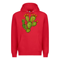 Red cactus Premium Hoodie - BarkalooDesign