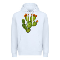 White cactus Premium Hoodie - BarkalooDesign