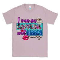 Lilac I run on caffeine and kisses Classic Tee - FaDigitalArtStudio