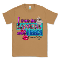 Toasted Coconut I run on caffeine and kisses Classic Tee - FaDigitalArtStudio