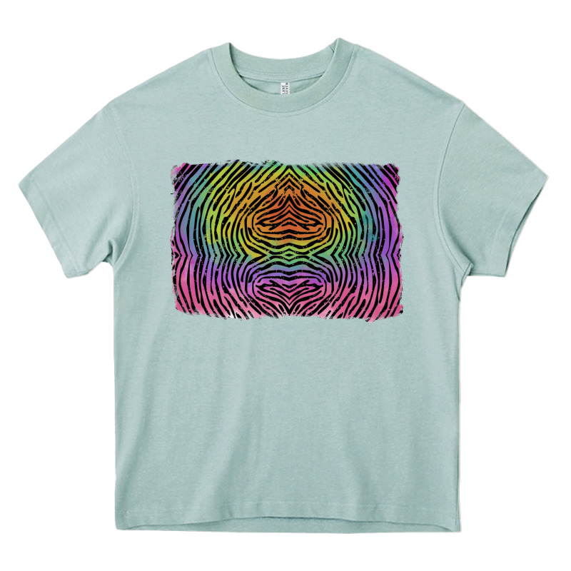 Colorful Zebra Background Heavy Core Tee by RanaPortraitStore | Teevron