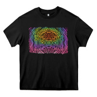 Black colorful zebra background Heavy Core Tee - RanaPortraitStore