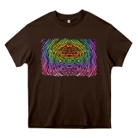 Chocolate Brown colorful zebra background Heavy Core Tee - RanaPortraitStore