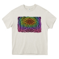 Cream colorful zebra background Heavy Core Tee - RanaPortraitStore