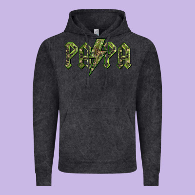 Papa  Lightning Camouflage Vintage Hoodie Designed By Barkaloodesign