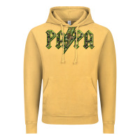 Vintage Mustard papa  lightning camouflage Vintage Hoodie - BarkalooDesign