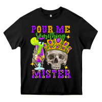 Black skull pour me something mister Heavy Core Tee - FaDigitalArtStudio