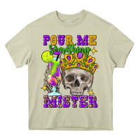 Mossy skull pour me something mister Heavy Core Tee - FaDigitalArtStudio