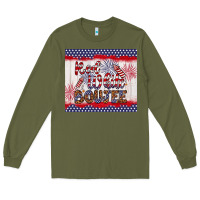 Army Green red white boujee Long Sleeve Tee - Artiststas