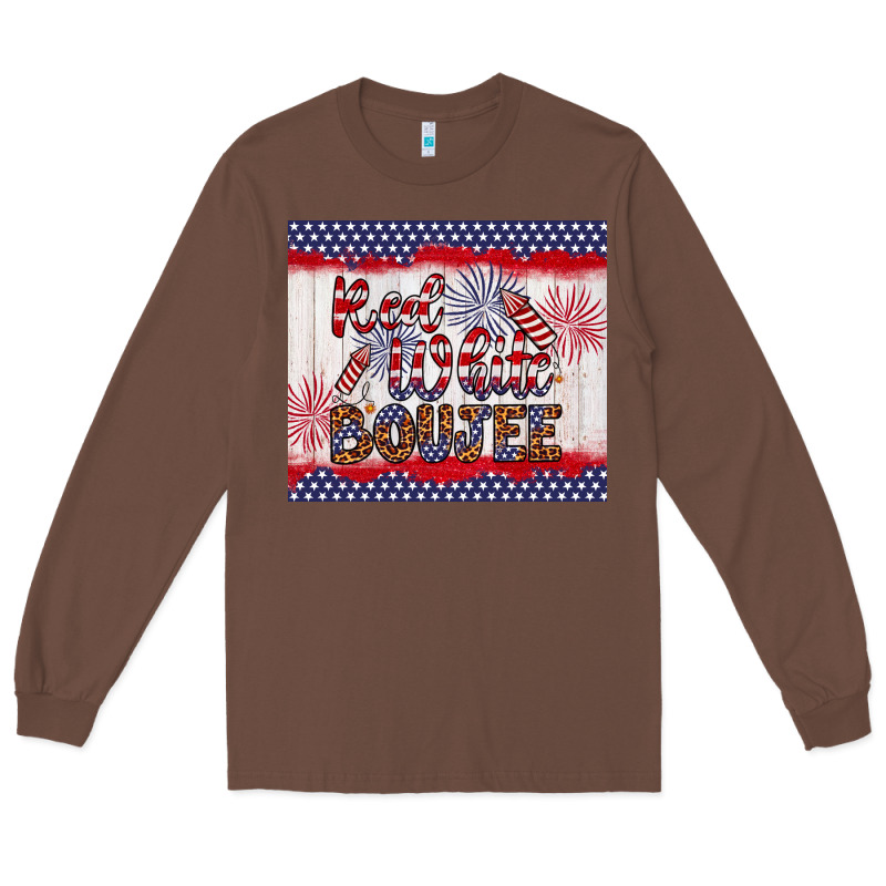 Red White Boujee Long Sleeve Tee by Artiststas | Teevron