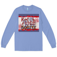 Colony Blue red white boujee Long Sleeve Tee - Artiststas