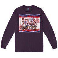 Plum red white boujee Long Sleeve Tee - Artiststas