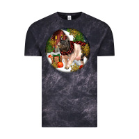 Cloud Black hampshire sow pig christmas Vintage Tee - LillyAllenDesigns