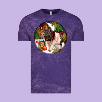 Hampshire Sow Pig Christmas Vintage Tee Designed By Lillyallendesigns