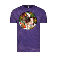 Cloud Purple hampshire sow pig christmas Vintage Tee - LillyAllenDesigns