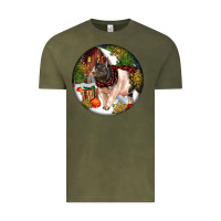 Vintage Olive hampshire sow pig christmas Vintage Tee - LillyAllenDesigns