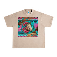 French Oak floral horse Urban Heavy Tee - LillyAllenDesigns