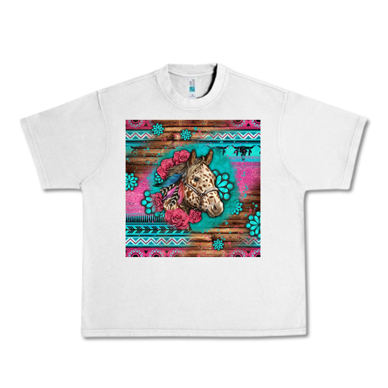 Floral Horse Urban Heavy Tee by LillyAllenDesigns | Teevron