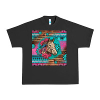 Pigment Black floral horse Urban Heavy Tee - LillyAllenDesigns