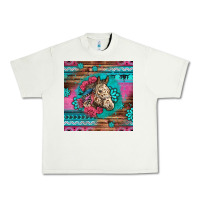 Pistachio floral horse Urban Heavy Tee - LillyAllenDesigns