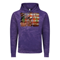Cloud Purple deer hunting target american flag  background Vintage Hoodie - BarkalooDesign