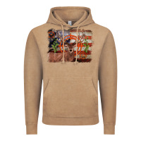 Vintage Coffee deer hunting target american flag  background Vintage Hoodie - BarkalooDesign