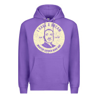 Purple martin luther day vintage Premium Hoodie - DesigneFamous