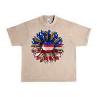 French Oak american flag leopard Urban Heavy Tee - RanaPortraitStore
