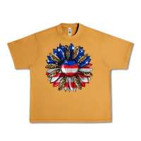 Peanut Butter american flag leopard Urban Heavy Tee - RanaPortraitStore