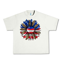 Pistachio american flag leopard Urban Heavy Tee - RanaPortraitStore