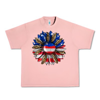 Salmon american flag leopard Urban Heavy Tee - RanaPortraitStore