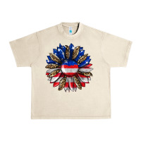 Sandshell american flag leopard Urban Heavy Tee - RanaPortraitStore